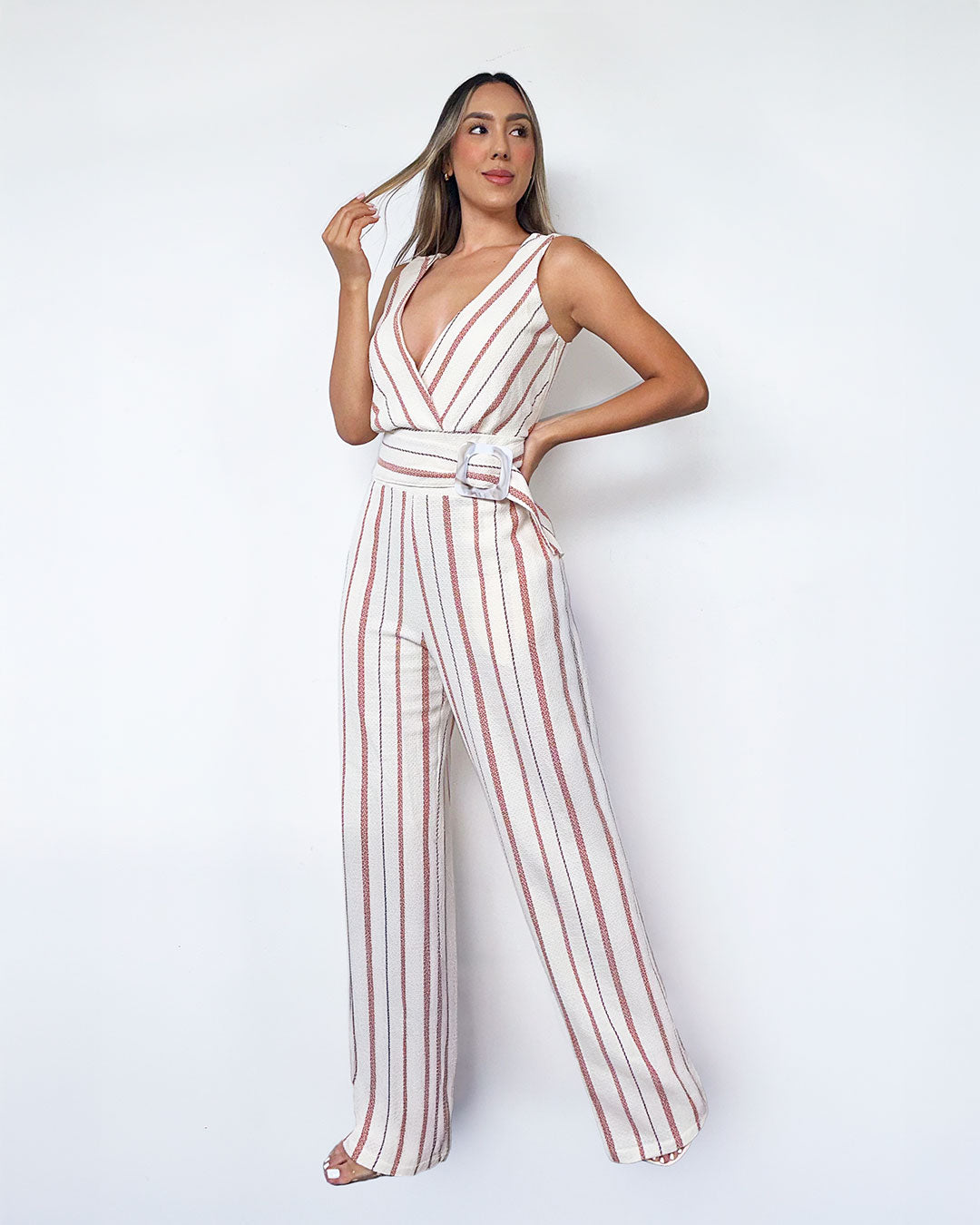 P74423 ENTERIZO TEPIC RAYAS TERRACOTA