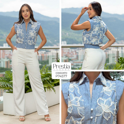 P74577 CONJUNTO CHALIS AZUL