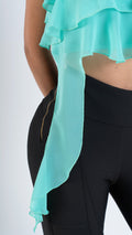 P3966 BLUSA CHIFON VERDE MENTA