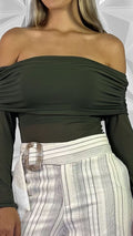 P3977 BLUSA MAYA TEX VERDE MILITAR