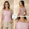 P4005 BLUSA MALLA PALO DE ROSA