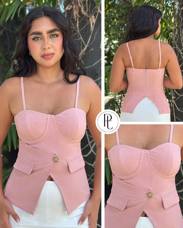 P4086 BLUSA BENGALINA ROSA