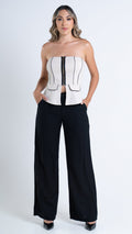 P74349 CONJUNTO LINO BEIGE