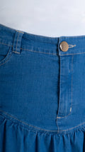P74365 FALDA CHAMBRAY AZUL