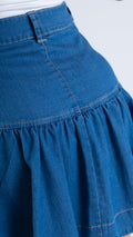 P74365 FALDA CHAMBRAY AZUL