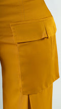 P74378 PANTALÓN TWILL SENSACION MOSTAZA
