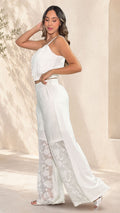 P74390 CONJUNTO CHIFON MARFIL
