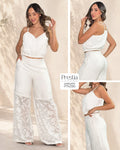 P74390 CONJUNTO CHIFON MARFIL
