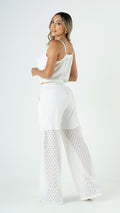 P74408 CONJUNTO LINO POLIESTER MARFIL