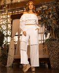 P74413 CONJUNTO OJALILLO MARFIL