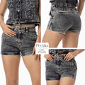 P74476 SHORT DRILL LICRADO NEGRO