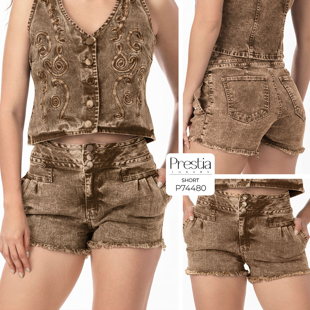 P74480 SHORT DRILL LICRADO MOKA