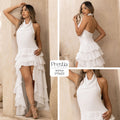 P74511 VESTIDO CHIFON MARFIL