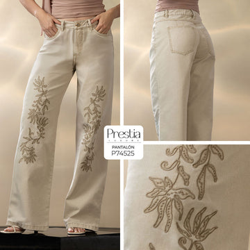 P74525 PANTALON DRILL CAMEL