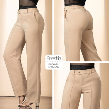 P74526 PANTALON NOCHES DE VIENA CAMEL