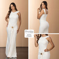 P74531 VESTIDO JABON MARFIL