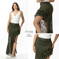P74533 FALDA BLONDA VERDE MILITAR