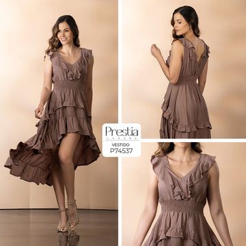 P74537 VESTIDO CHALIS MOKA