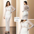 P74546 VESTIDO MALLATEX MARFIL