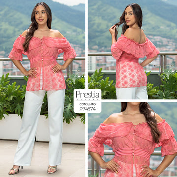 P74574 CONJUNTO NOCHES DE VIENA CORAL