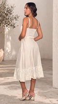P74557 VESTIDO LINO POLIETER CAMEL