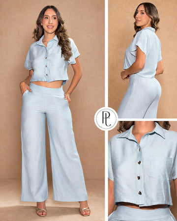 P74674 CONJUNTO POLIESTER AZUL