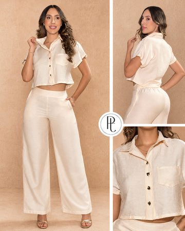 P74674 CONJUNTO POLIESTER MANDARINA