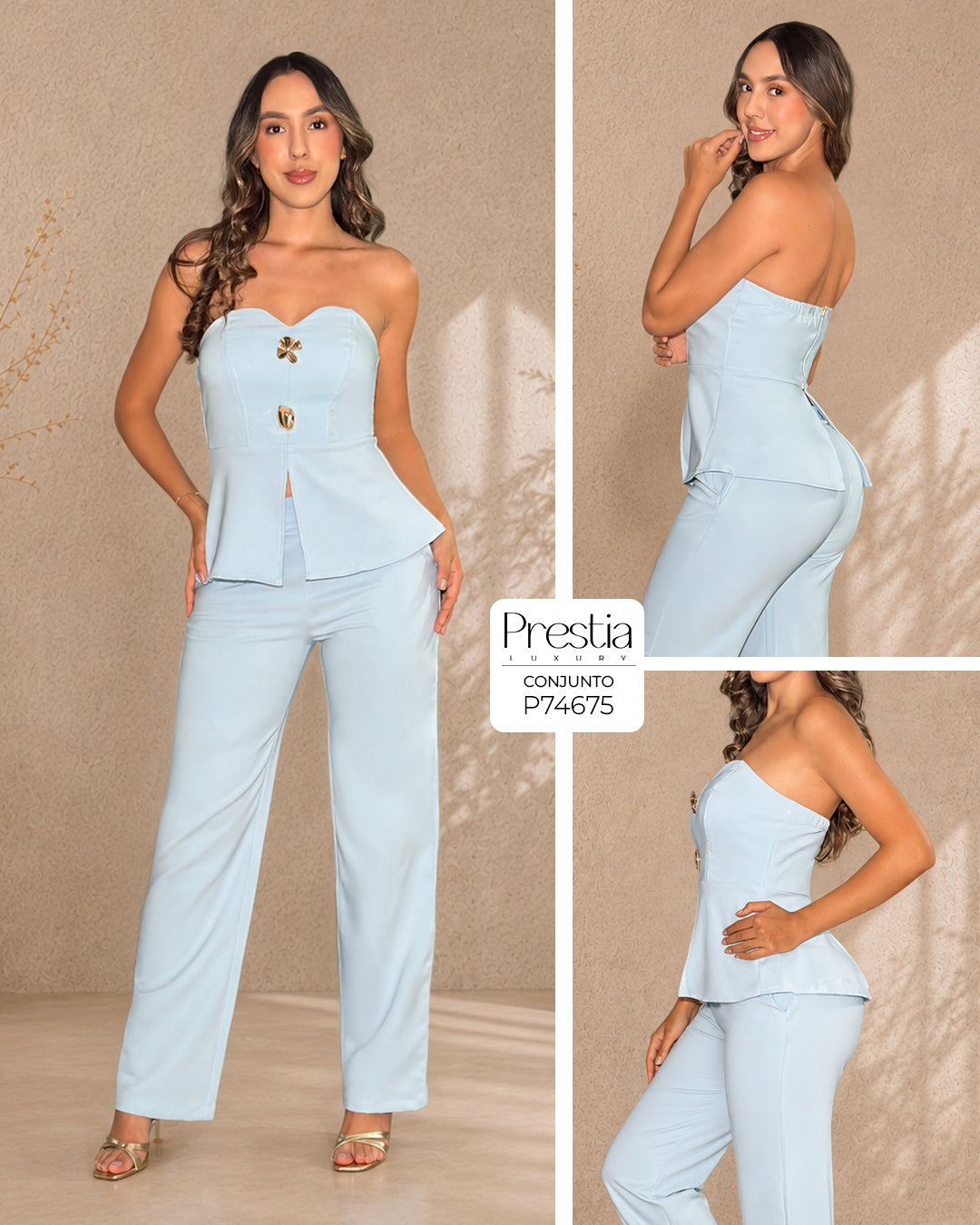 P74675 CONJUNTO NOCHES DE VIENA AZUL
