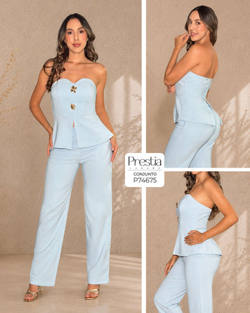 P74675 CONJUNTO NOCHES DE VIENA AZUL