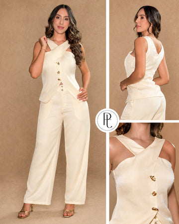P74682 CONJUNTO CELINE AMARILLO