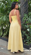 P74706 VESTIDO POPELINA AMARILLO