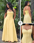 P74706 VESTIDO POPELINA AMARILLO