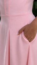 P74706 VESTIDO POPELINA ROSADO