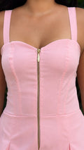 P74706 VESTIDO POPELINA ROSADO