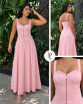 P74706 VESTIDO POPELINA ROSADO