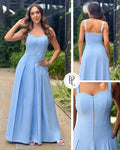 P74706 VESTIDO POPELINA AZUL