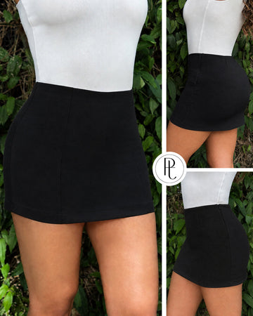P74716 FALDA-SHORT NOCHES DE VIENA NEGRO