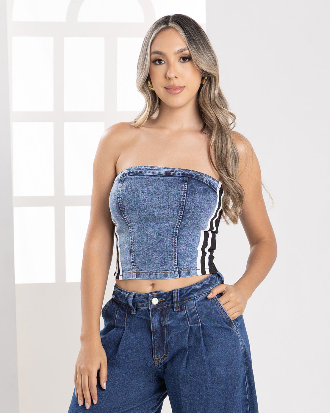 P3925 BLUSA INDIGO HOLIDAY AZUL