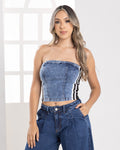 P3925 BLUSA INDIGO HOLIDAY AZUL
