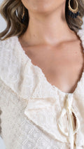 P3971 BLUSA CHIFON CREMA