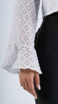 P3971 BLUSA CHIFON MARFIL