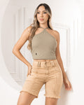 P3985 BLUSA POLIESTER VERDE PISTACHO