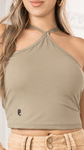 P3985 BLUSA POLIESTER VERDE PISTACHO
