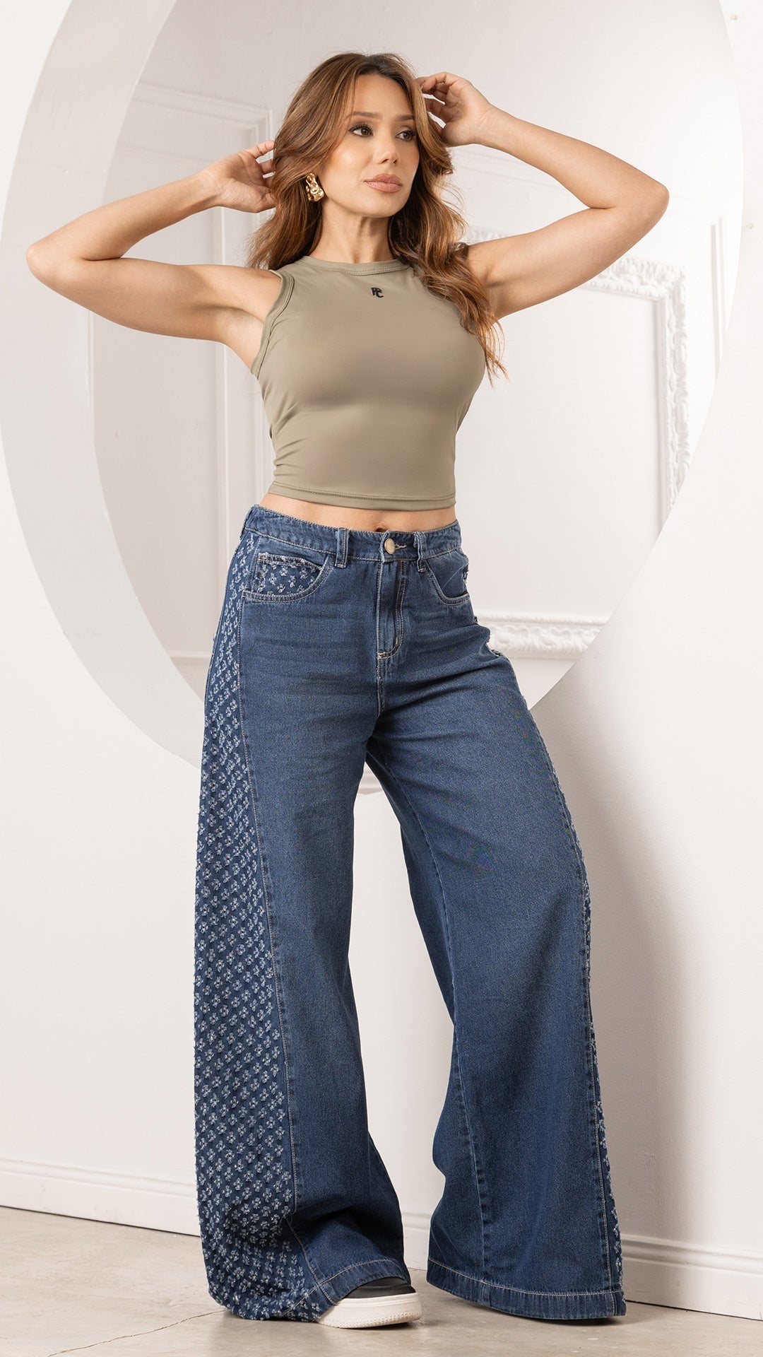 P3986 BLUSA BASICA POLIESTER VERDE PISTACHO