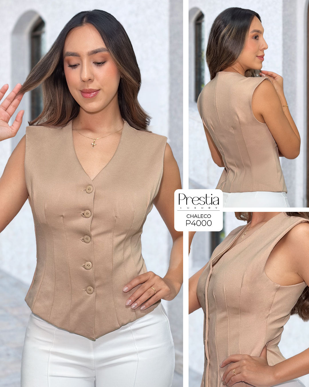 P4000 CHALECO PUNTIROMA CAMEL