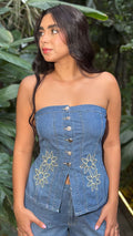 P4001 BLUSA INDIGO AZUL