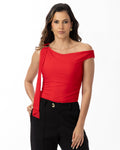 P4005 BLUSA MALLA ROJO