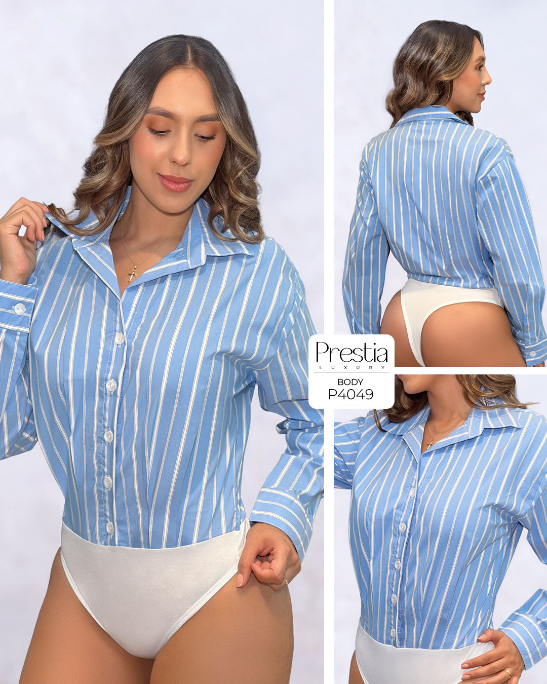 P4049 BODY POLIESTER AZUL