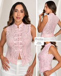 P4067 BLUSA BLONDA ROSADO