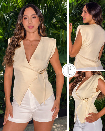 P4072 BLUSA CELINE AMARILLO